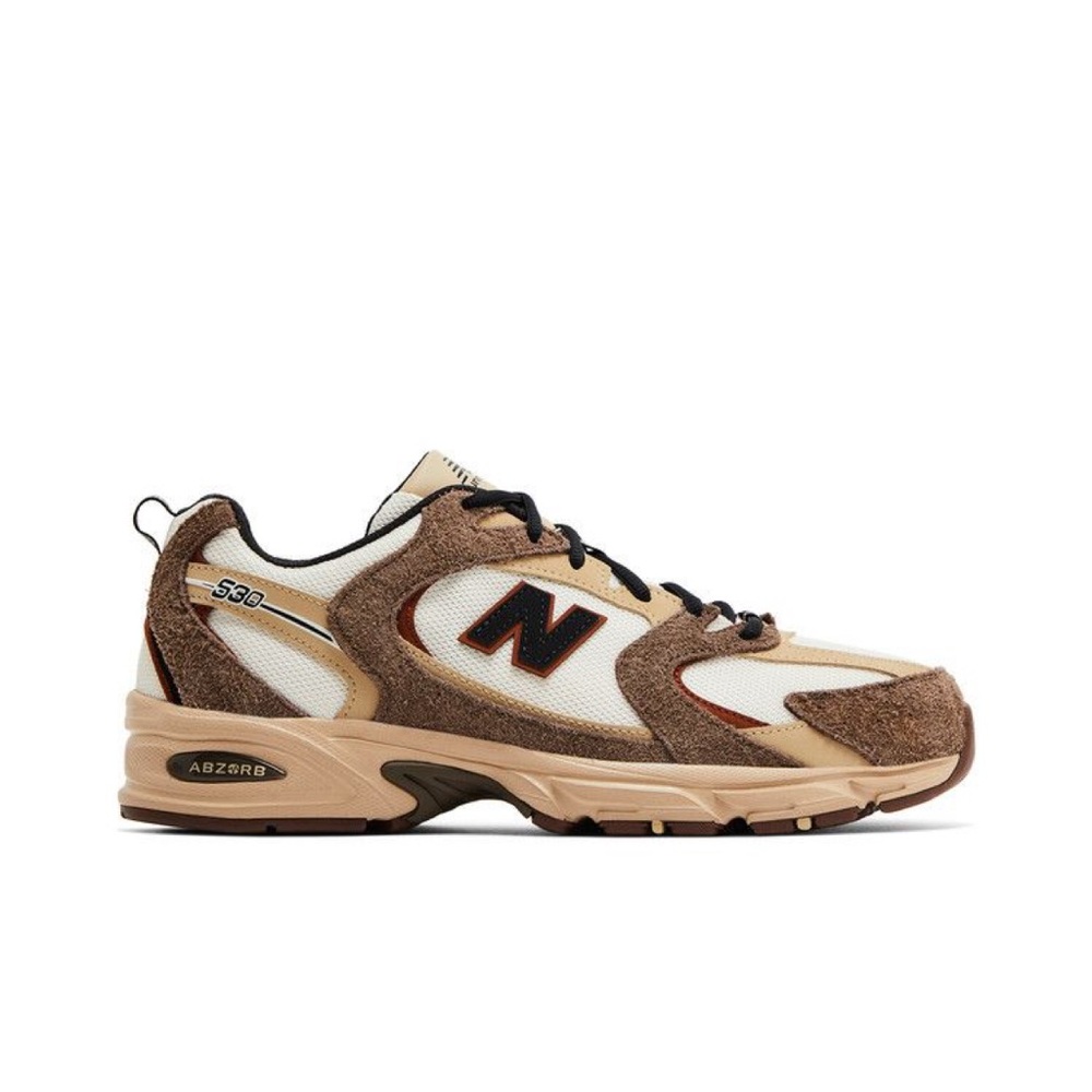 New Balance Men's Sneakers in Cream, Brown & Tan